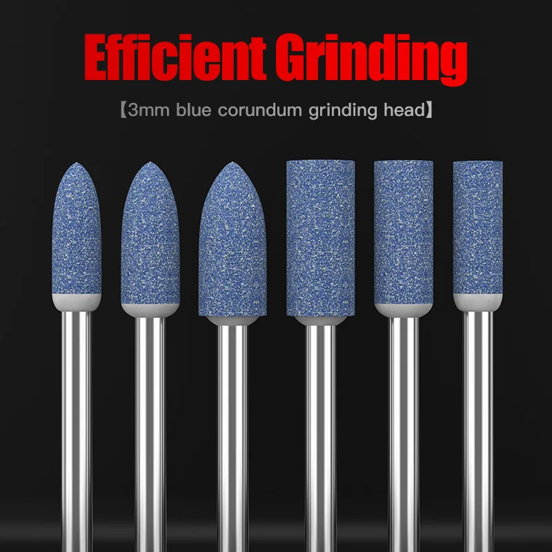 HUHAO 5PC/10PC/100PC Polishing Grinding Head Drill Bit 3mm Electric Grinding Stone Wheel Head Abrasive Mounted Rotary Power Tool