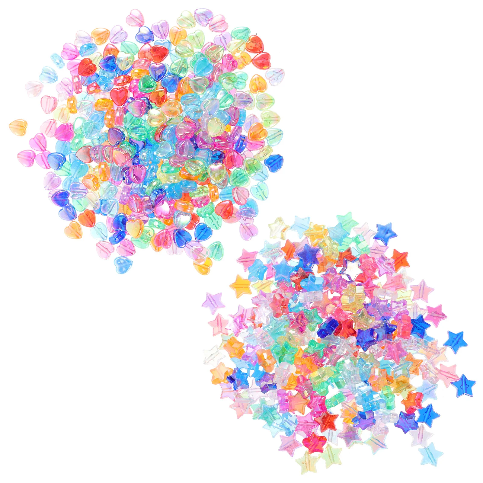 

600Pcs Acrylic DIY Beads Bulk Colorful Spacer Beads for Making Bracelets Jewelry Craft Accessories DIY Supplies