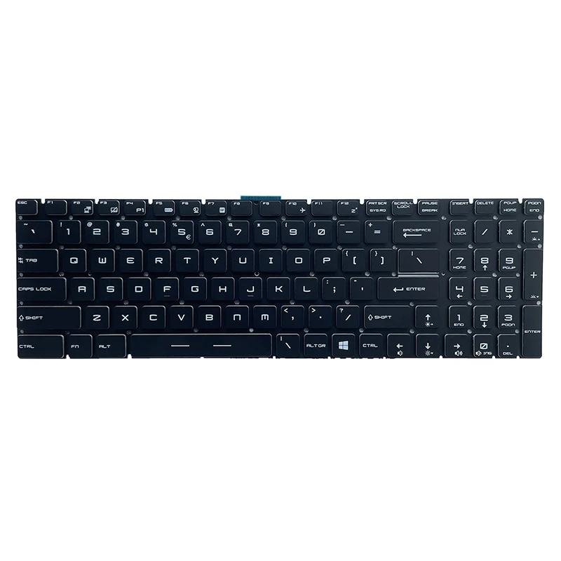 Per-key RGB backlit full color English Keyboard for MSI GE63 GE73 GS73 Raider 8RE 8RF GS63 GS73 Stealth 8RD 8RE GT63 US