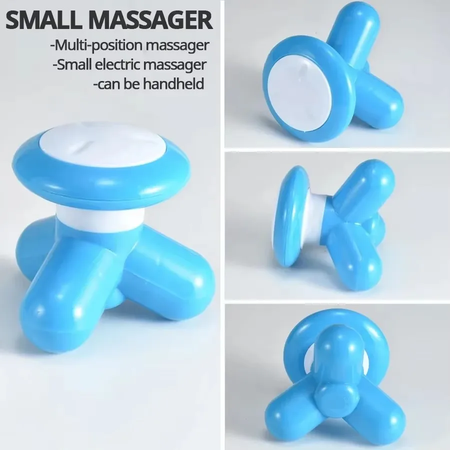 Portable Mini Handle Wave Vibration Massager USB Full Body Massage Neck Lower Back Shoulder Relaxation Massager Tool