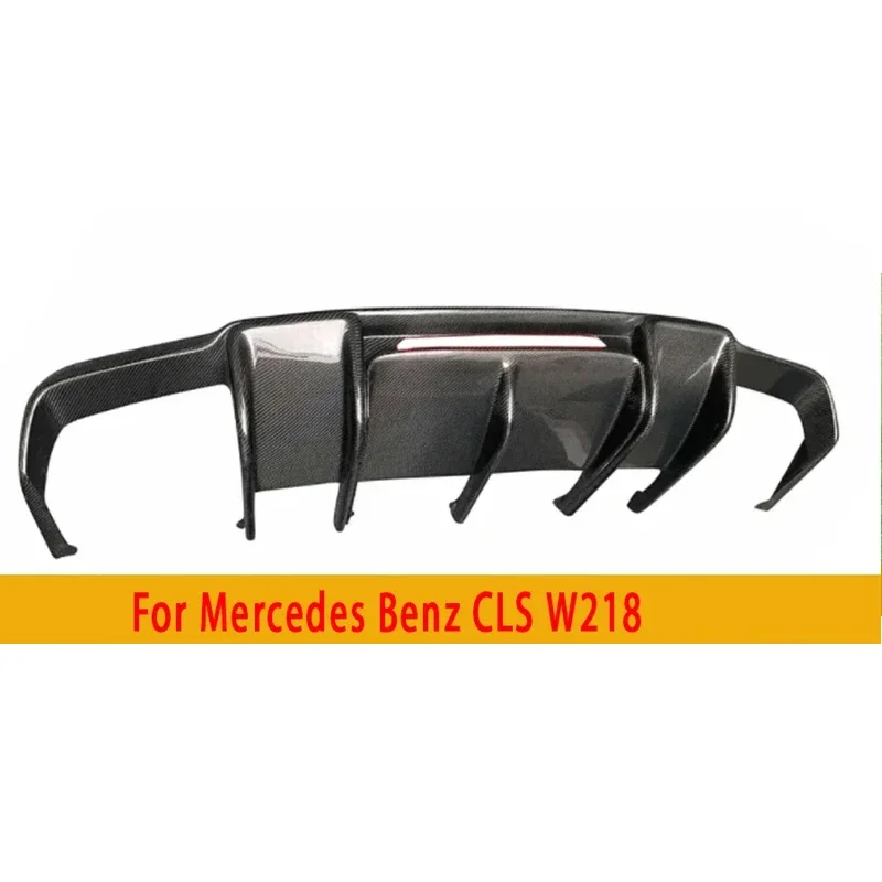 Für Mercedes Benz CLS W218 CLS260 CLS63 Carbon Fiber Zurück lip Hinten Stoßstange Diffusor Splitter Spoiler Auto Zubehör Körper Kit