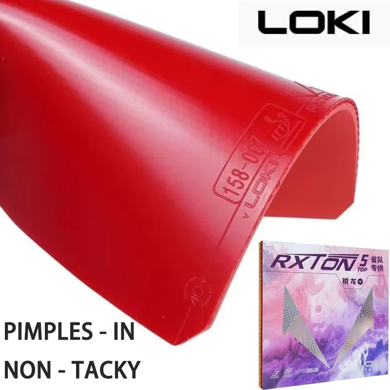 

LOKI RXTON 5 TOP Non-Tacky Table Tennis Rubber Sheet Pimples-In 2.1mm Sponge ITTF Approved PingPong Rubber for Fast Attack & Arc