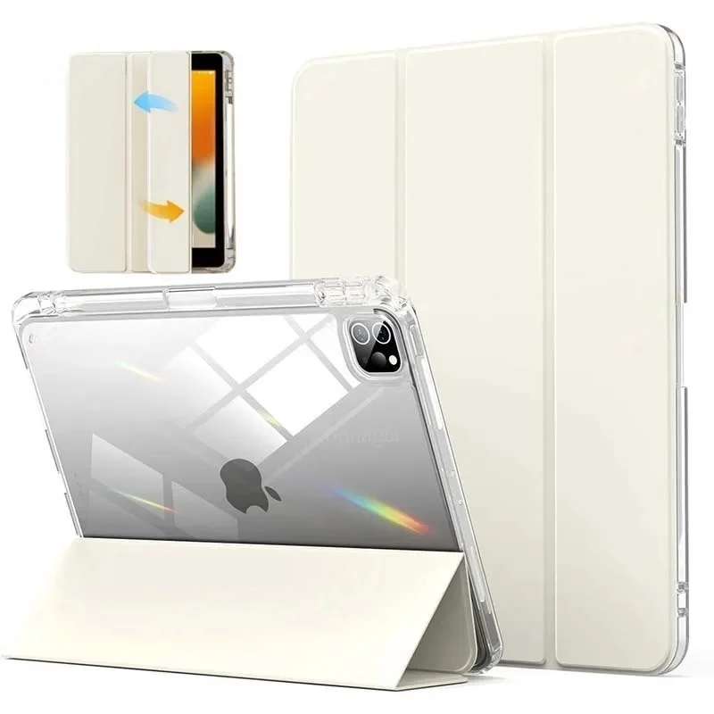 

Funda для iPad 10-го поколения 2022 10,9 дюйма A2757 A2777 A2696 ультратонкий прозрачный защитный чехол для планшета с держателем для карандашей
