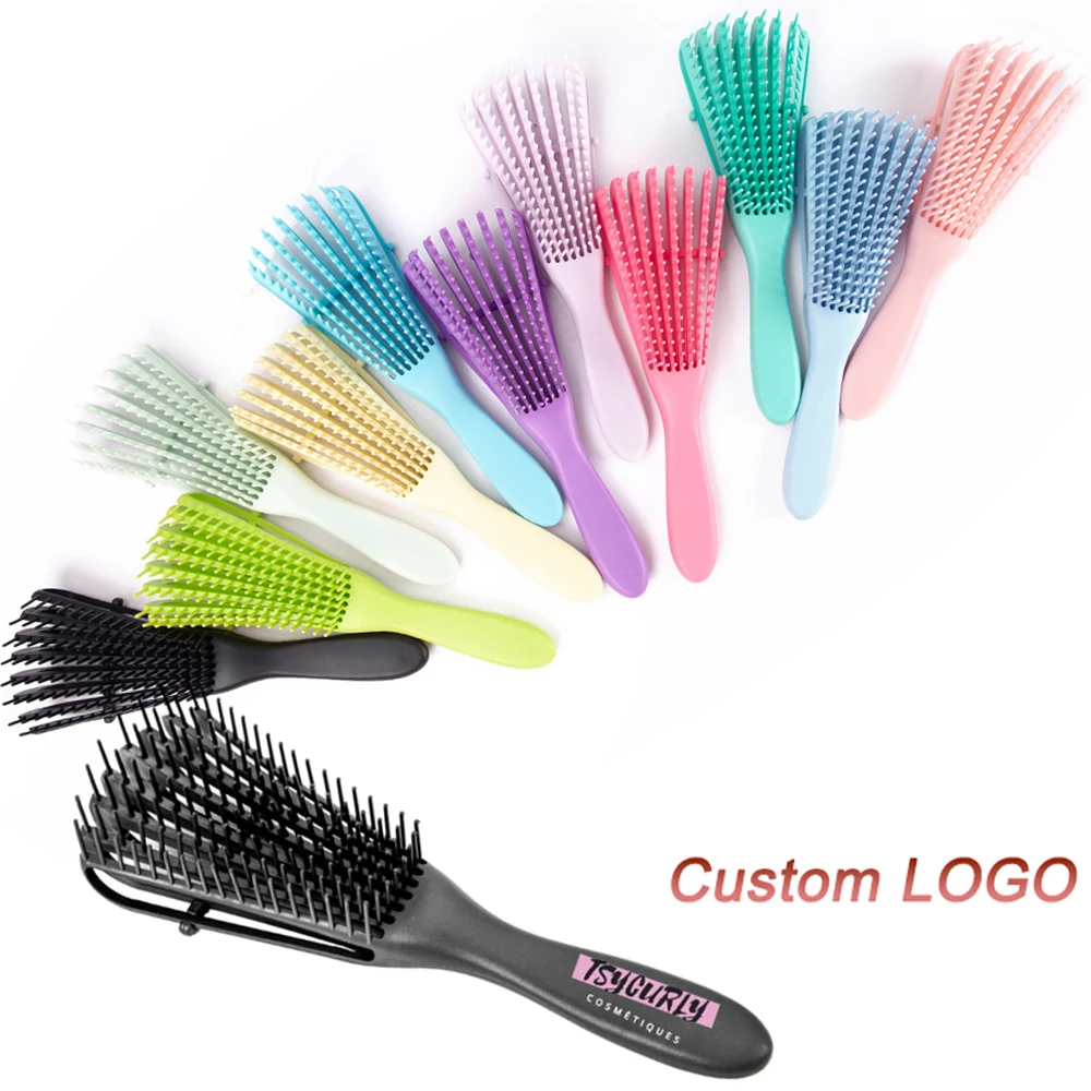 Detangling Hair Brush Octopus Brush Pink Purple Massage Curly Hair Brush Wet Hair Comb Detangling Brush Kinky Wavy Thick Hair