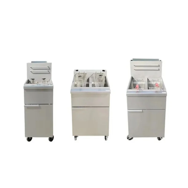 Commercial Fast Oil Heating Deep Fryer with 2 Baskets High Efficiency Electric Deep Fryer for Cooking