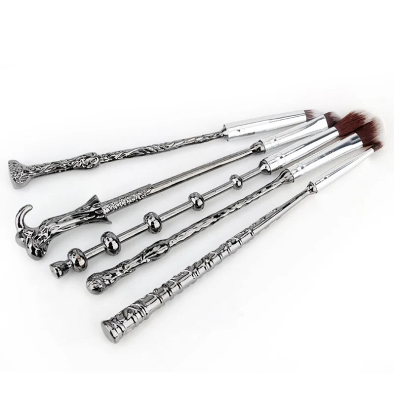 5 Pcs Pro Makeup Brush Set Eyebrow Eyeshadow Cosmetic Brushes Tool