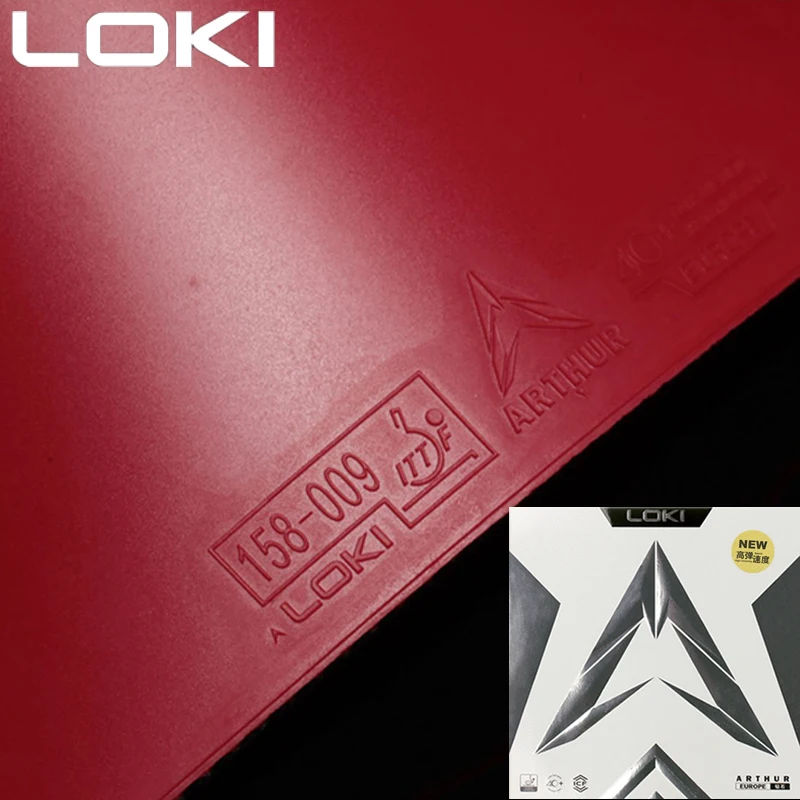 

LOKI Arthur Europe Diamond Table Tennis Rubber Non-sticky Pimples in ITTF Approved Ping Pong Rubber with Carbon Cake Sponge