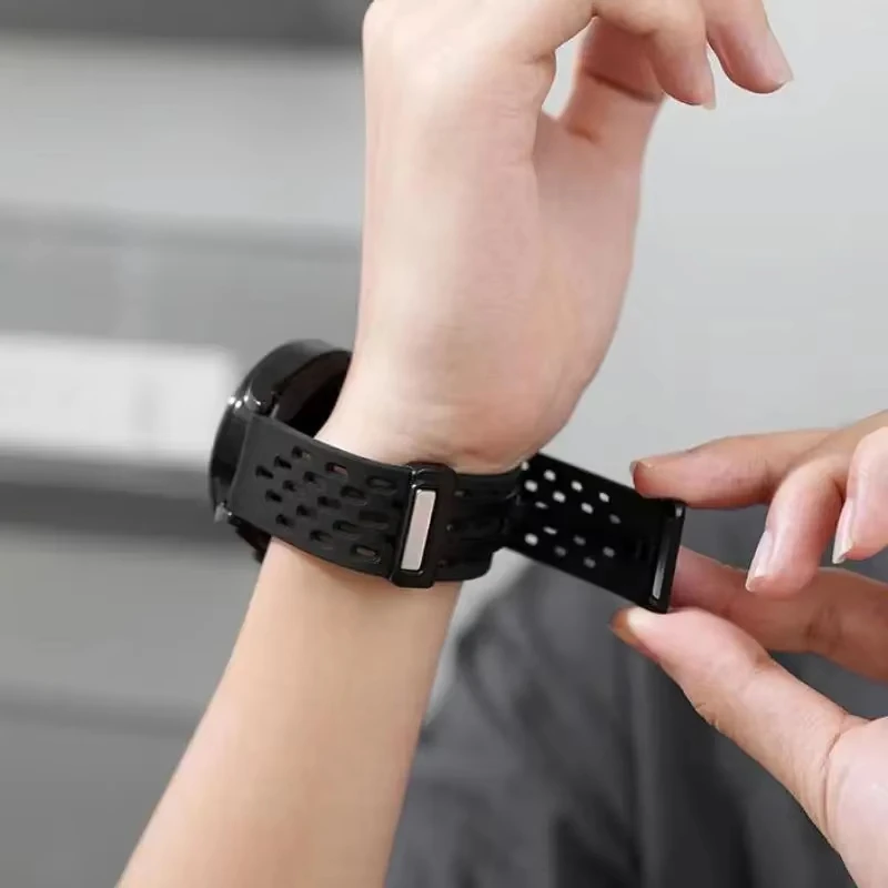 Magnetic Sports Strap For Redmi Watch 6 5 4 Soft Silicone Breathable Wristband Bracelet For Xiaomi Mi Band 9 Pro/8 Pro Watchband