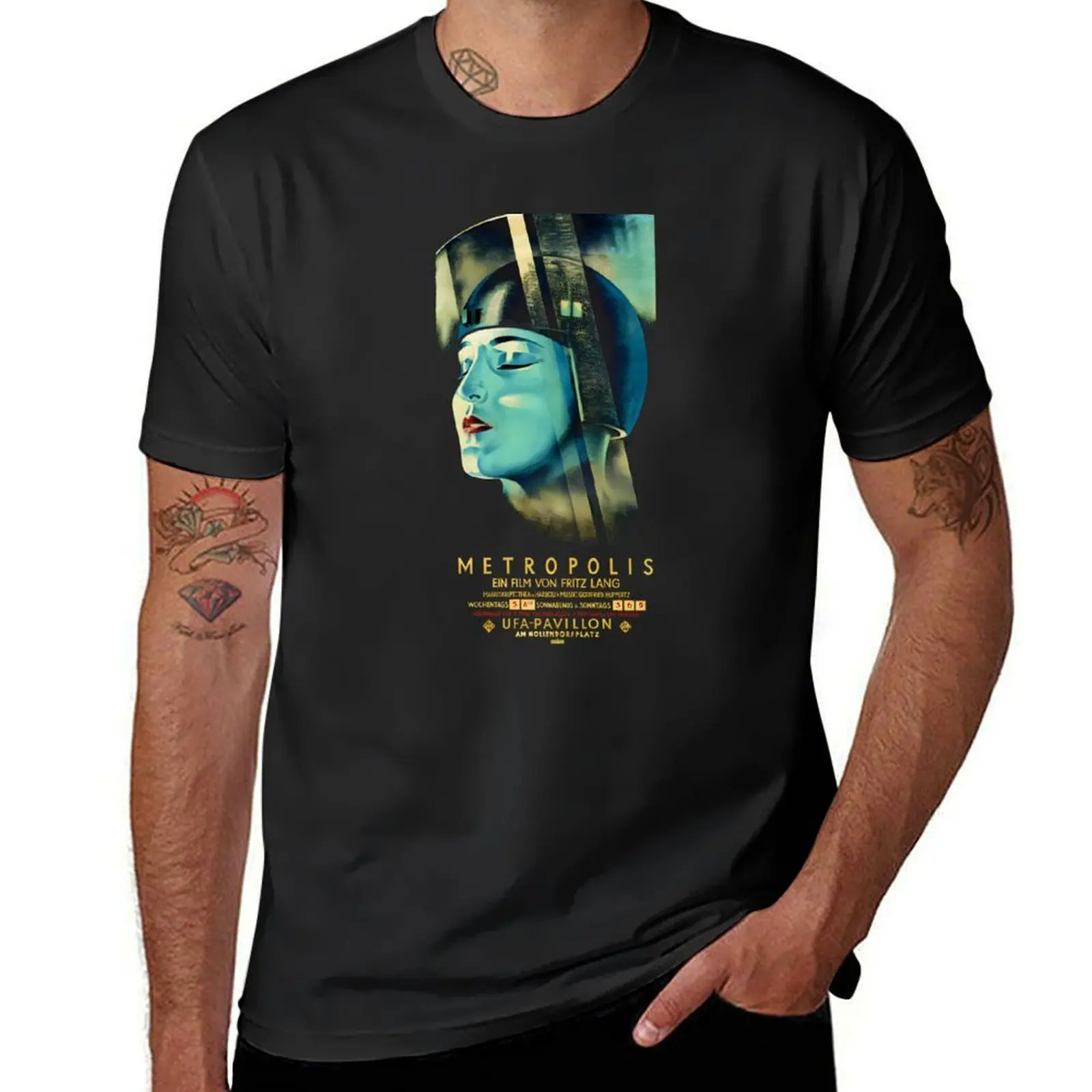 

Metropolis Movie Poster 1927 Release T-Shirt oversize t-shirts man custom t-shirts cute tops designer shirts mens clothes