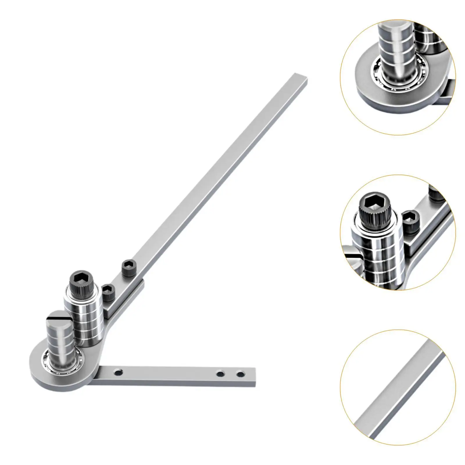 آلة ثني المعادن اليدوية لثني الزوايا لقضيب الفولاذ المقاوم للصدأ الرقيق #4