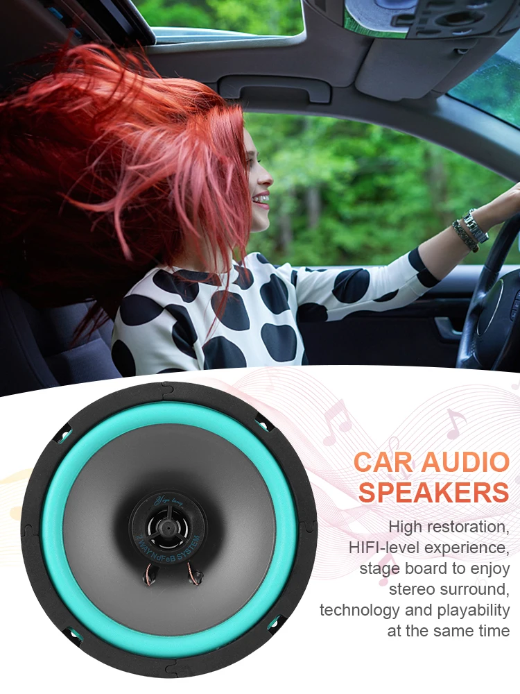 4/5/6 Inch Car Speakers 160W HiFi Coaxial Subwoofer Universal Automotive Audio Music Full Range Frequency Car Stereo Speaker