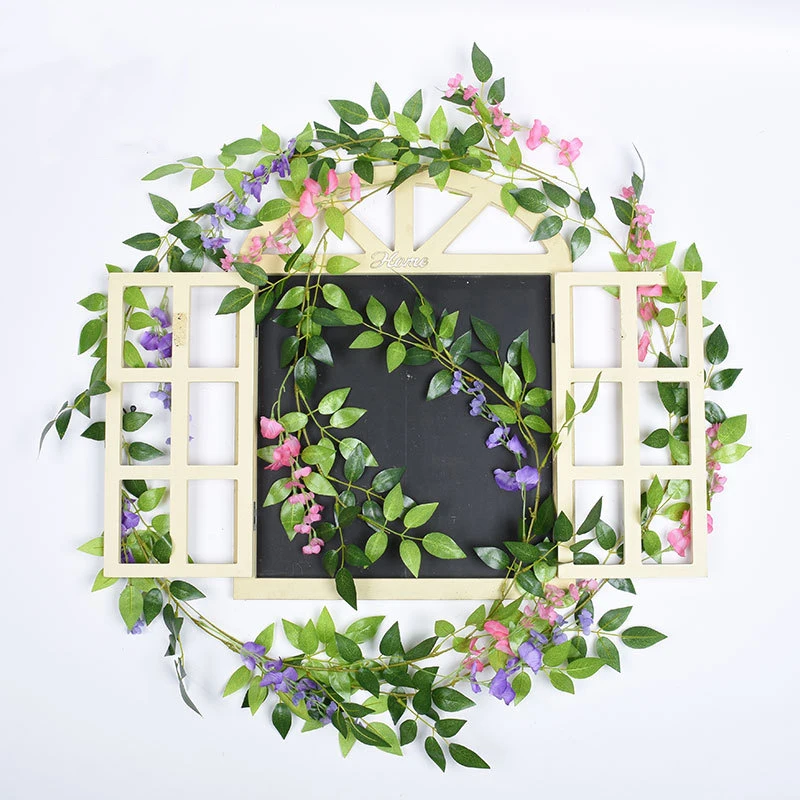 Efeu Glyzinien Blumen Künstliche Pflanze Rebe Girlande Zimmer Haus Zimmer Garten Weihnachten Dekor Hochzeit Bogen Hause Indoor Outdoor Geschenke