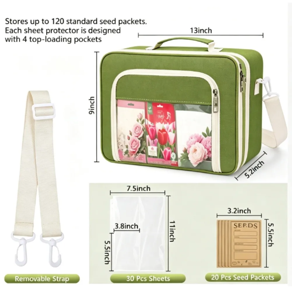 Reusable Storage Binder with 20 Envelopes 3-Ring Binding Polyester Material and Zippered Closure for Long-Term Viability