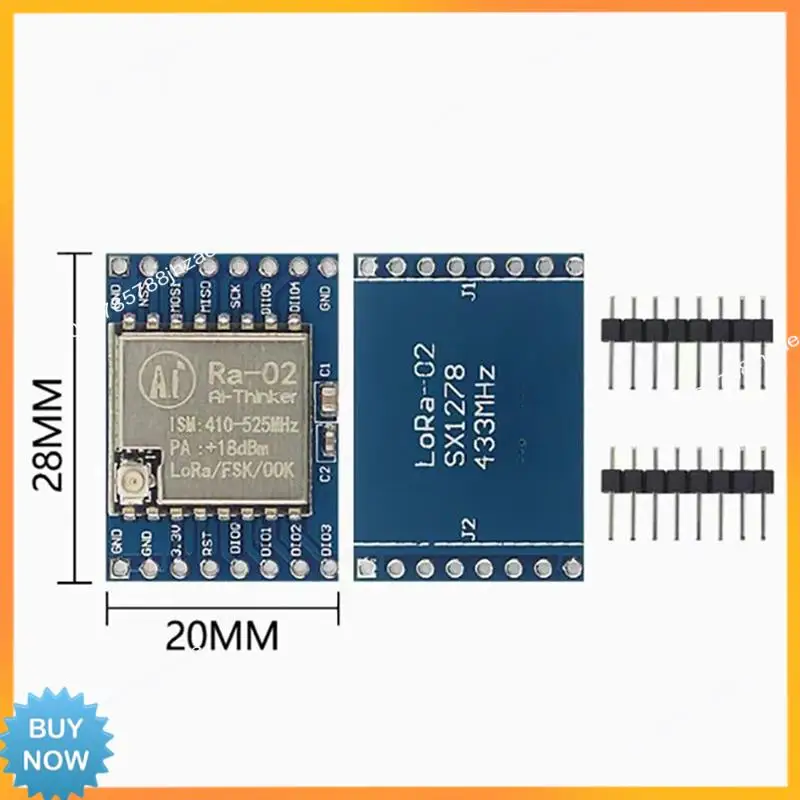 Module adaptateur A10R SX1278 Lora 02 433M, Transmission sans fil, Module de Communication SPI