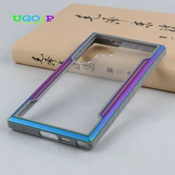 UGOJP Phone Case For Samsung Galaxy S24 Ultra Case Anti Fall Transparent Cover For Galaxy S24 Alloy Frame PC Back Shell Coque