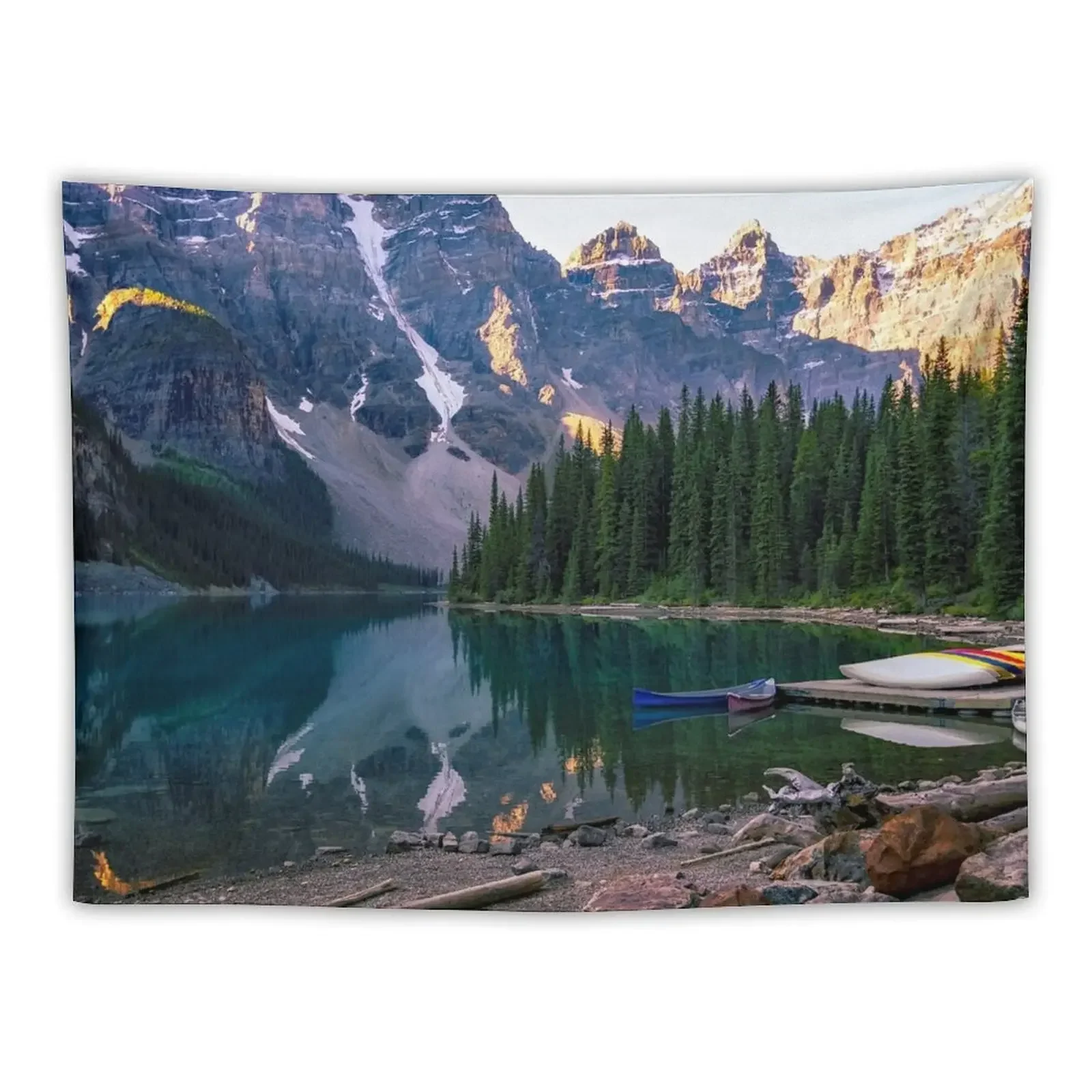 Lake Moraine – Banff National Park, Alberta, Canada Tapestry House Decorations Wall Decoration Items Tapestry