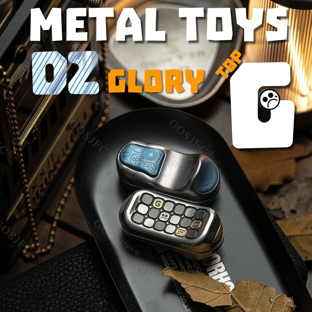 Dz TOPG Estrutura mecânica empurrador de cartão modular EDC ponta do dedo giroscópio metal alívio do estresse brinquedos da moda