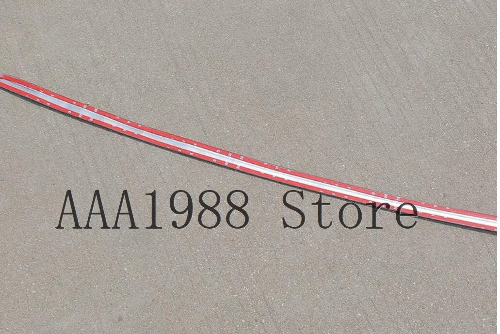 لفورد اكسبلورر 2020 2021 2022 اكسسوارات الفولاذ المقاوم للصدأ الخلفي الجذع الباب الخلفي صب قطاع غطاء الكسوة تصفيف السيارة #5