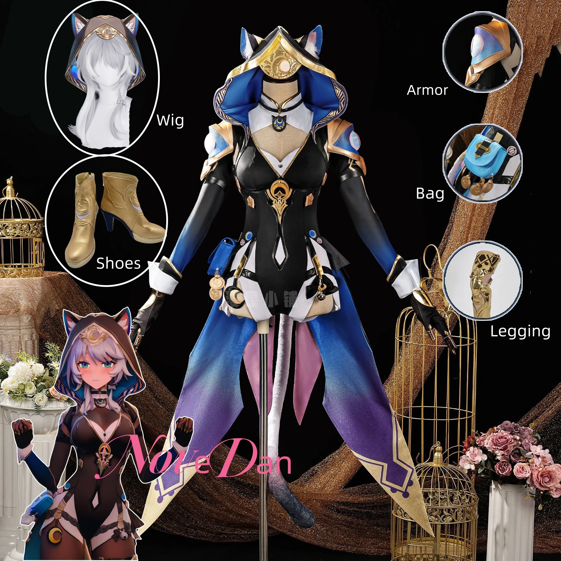 

Cipher Cosplay Honkai Star Rail Cosplay Costume Game Uniform Shoes Wig HSR Cifera Cosplay Amphoreus Halloween Clothes Suit Women