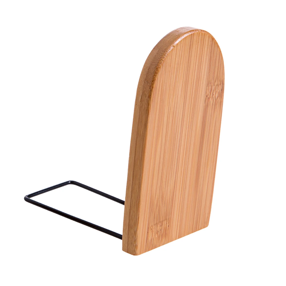 

Adjustable Bamboo Bookends Retractable Sturdy Desktop ganizer Home Library Study Room Wood Book Stand Rack File Support