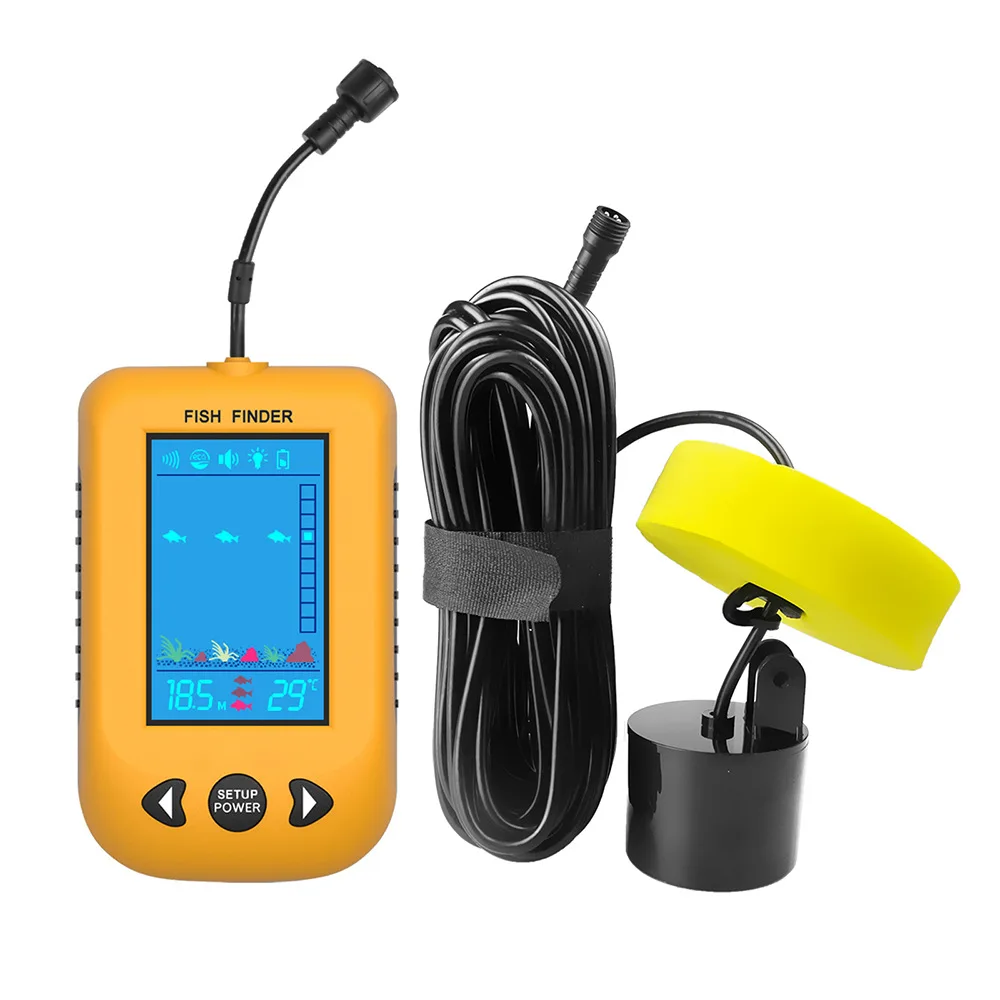 Fish Finder Sonar Smart Night Fishing Color HD Wired Ultrasonic Detector Stock Available