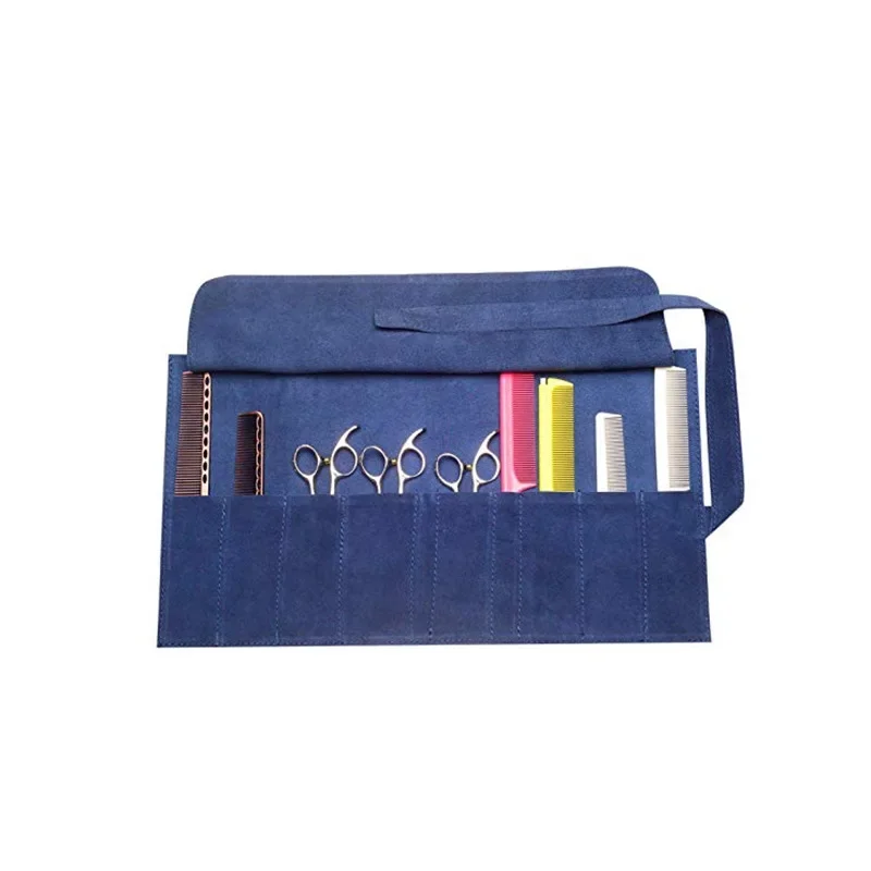 Suede Velvet Professional Barber Hairdressing Thinning Hair Scissors Shears Pouch Bag Salon Cutting Combs Set Storage Tool Case