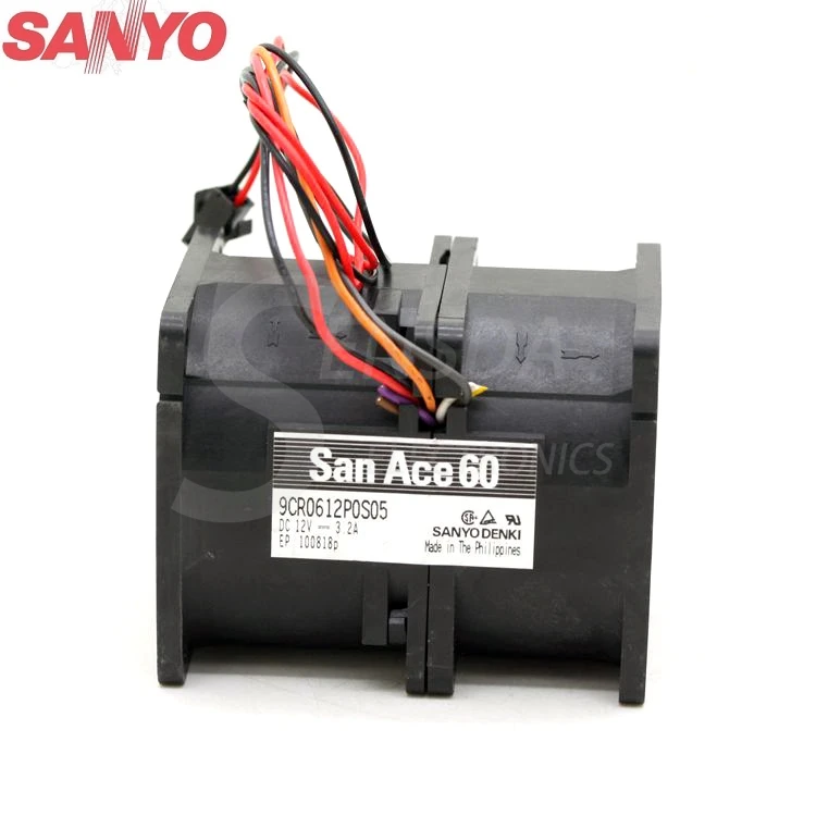 For Sanyo 9CR0612P0S05 6076 60mm 6cm 3.2A 6CM car booster high speed violence cooling fans cooler