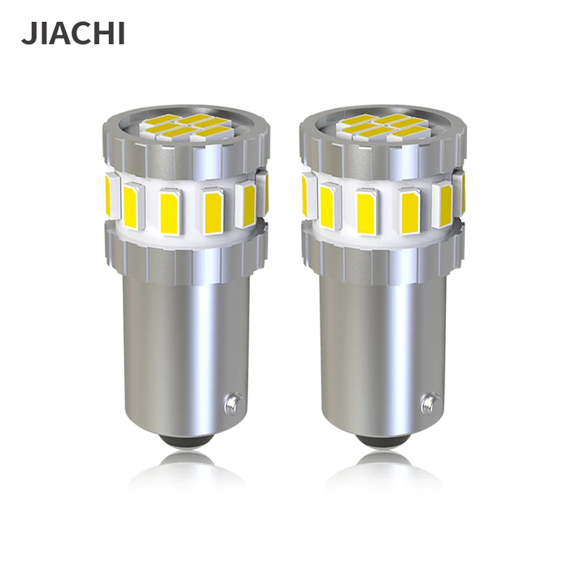 Jiachi 100pcs BA9S T4W 18SMD 3014 Led Bulbs Car Interior Lights Source Parking Lamp Signal Lamp DC 12V Car lights Accessories