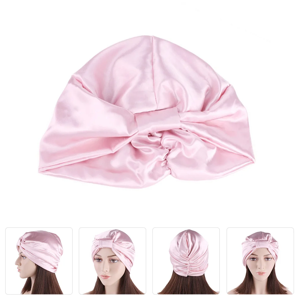 

Hair Cap Turban Hat Silk Sleep Bonnet Lightweight Satin Small for Sleeping
