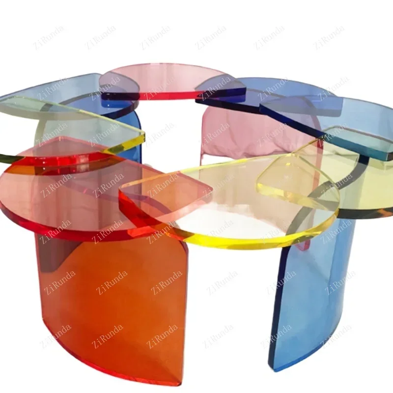 

Акриловый прозрачный лепестковый стол, простой учебный светильник, роскошный современный модный простой дизайнер для маленькой квартиры