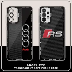 A-Audi Logo Car Phone Case for Samsung Galaxy A35 A55 A15 A23 A53 A54 A24 A25 A33 A34 A13 A14 A73 5G Soft Cover Capa