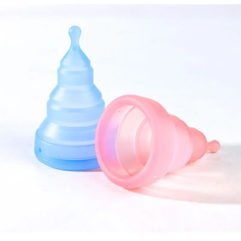 1pc Foldable Menstrual Cup Reusable Menstrual Supplies Women's Health Care Saving Environmental Protection Menstrual Cups