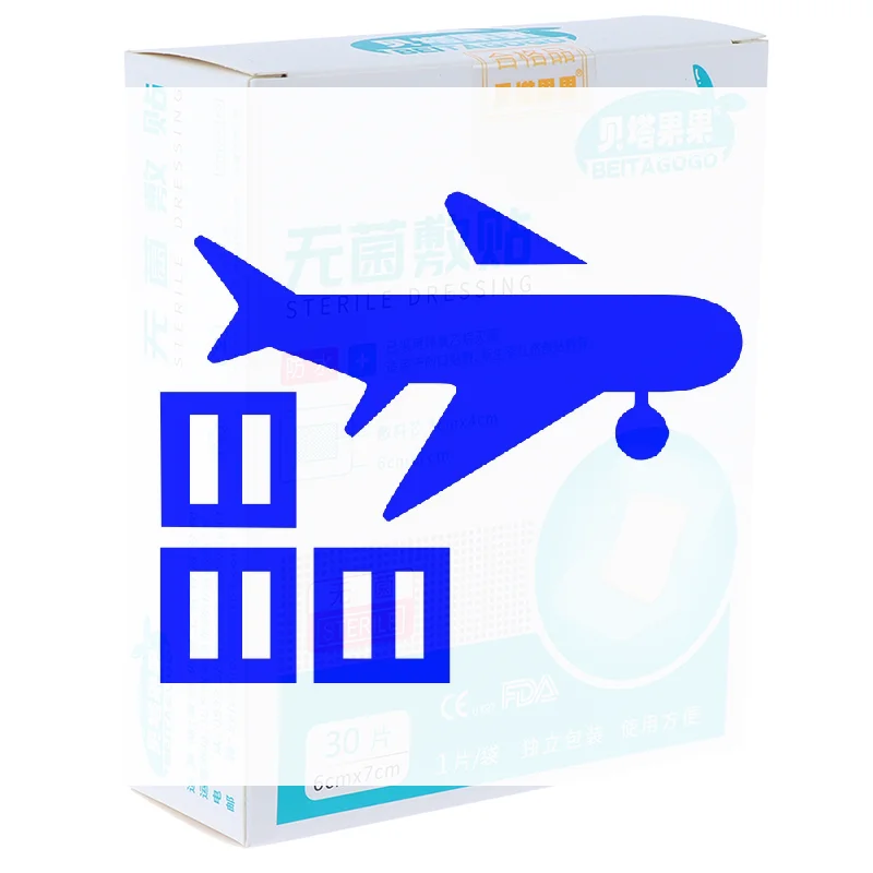 30 قطعة/الحزمة شريط مقاوم للماء لضمادات الجروح شريط طبي معقم شفاف #1