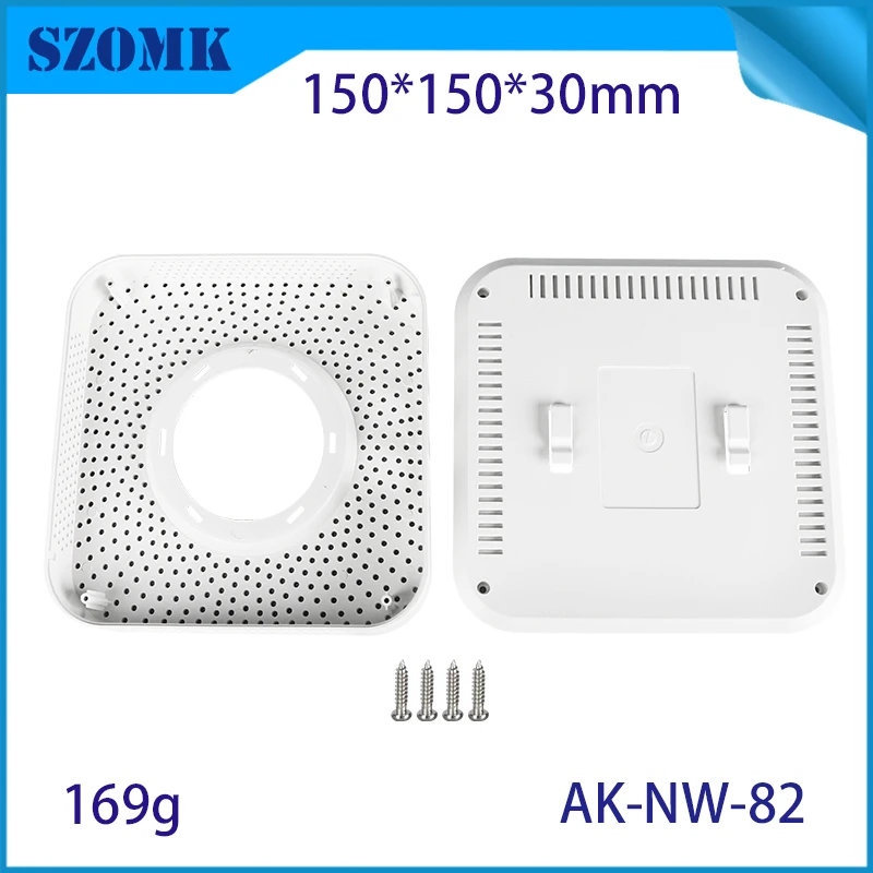 Szomk umidade temperatura gabinete plástico casa inteligente sensor de fumaça ar qualidade sensor de plástico dispositivo detector caixa de plástico