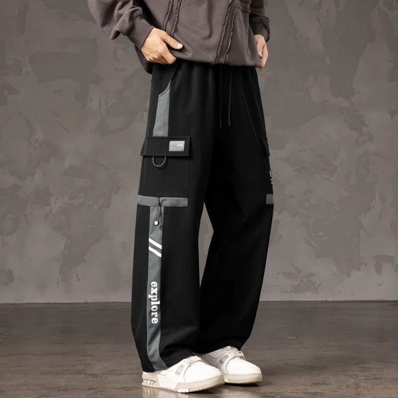

Spring and Autumn New Fashion Trend Outdoor Windproof Workwear Loose Fit Men's Casual Oversized High-Quality Pants M-8XL