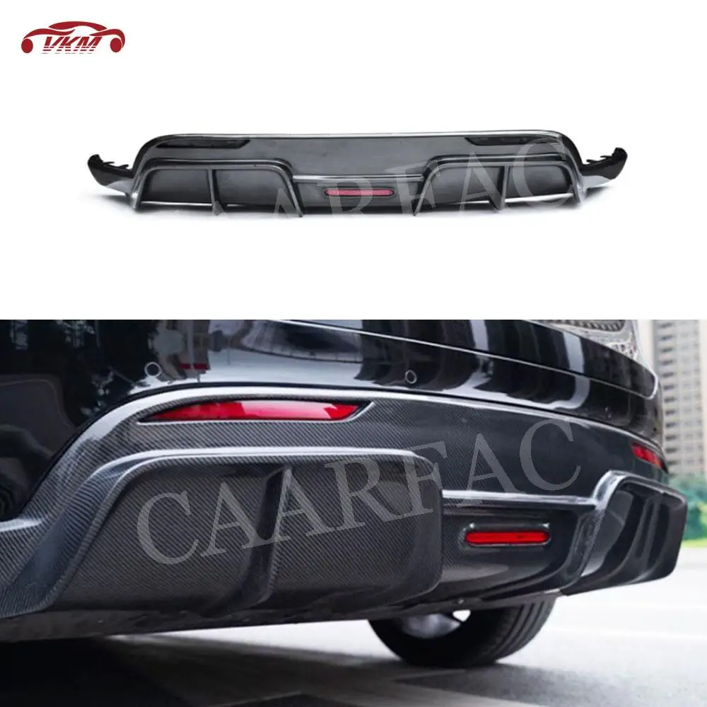 

Carbon Fiber Car Accessorise Rear Bumper Lip Diffuser FRP Prime Extension Covers For Tesla Model Y Auto Car Styling