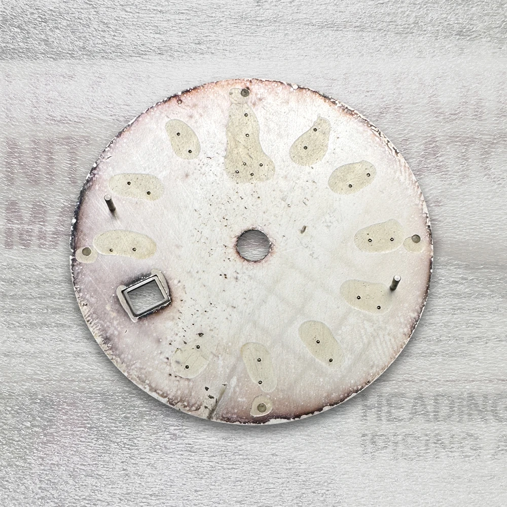 32.5mm G S Logo GMT Dial Suitable For NH34 Movement Green Luminous 3.8 O'clock Calendar Watch Modification Accessories