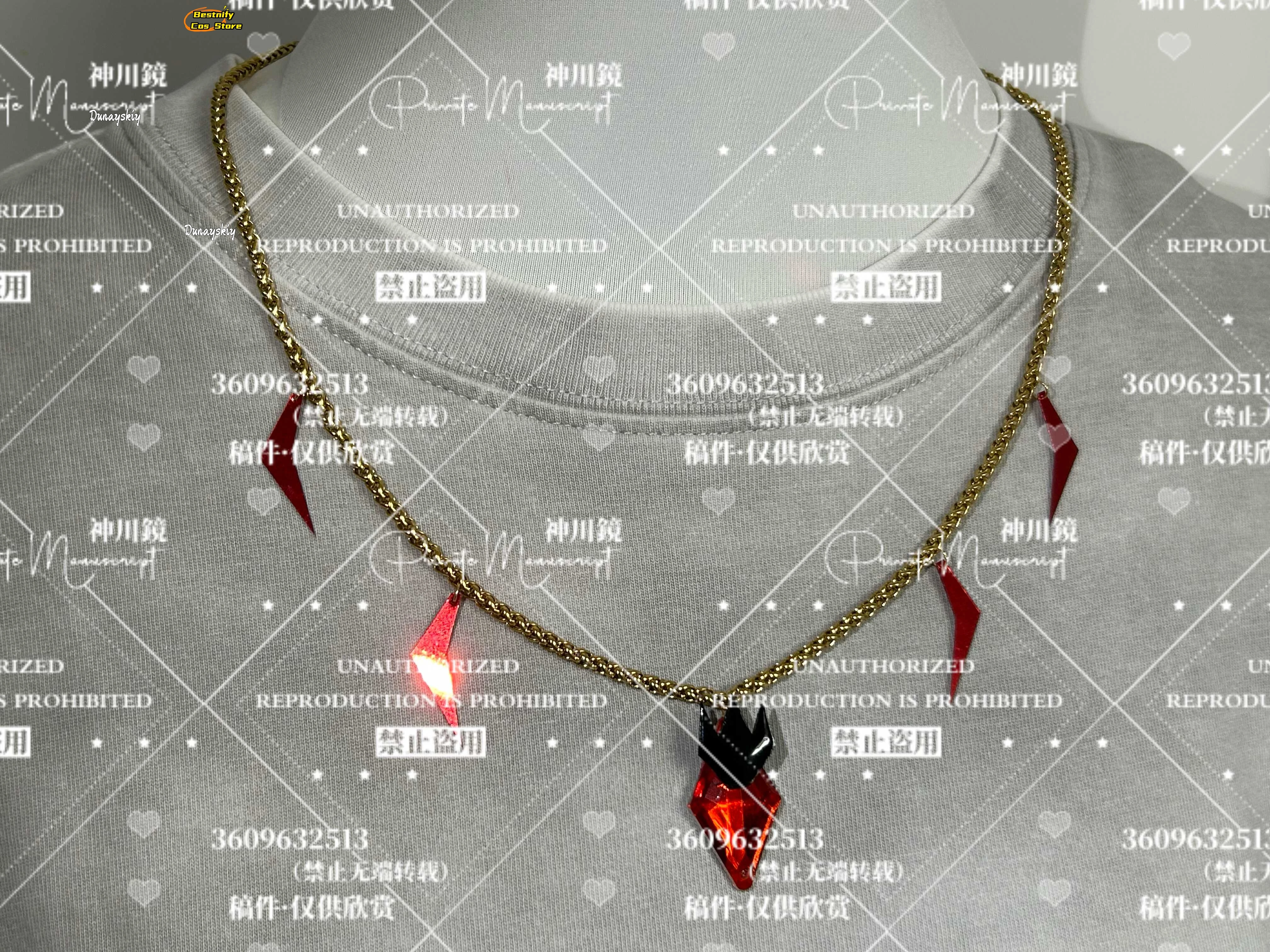 B cos%Cosplay Gaitou/Sara Costume Earrings Necklaces Accessory Anime Mermaid Melody Role Play Jewelry DIY Halloween Disguise view 5