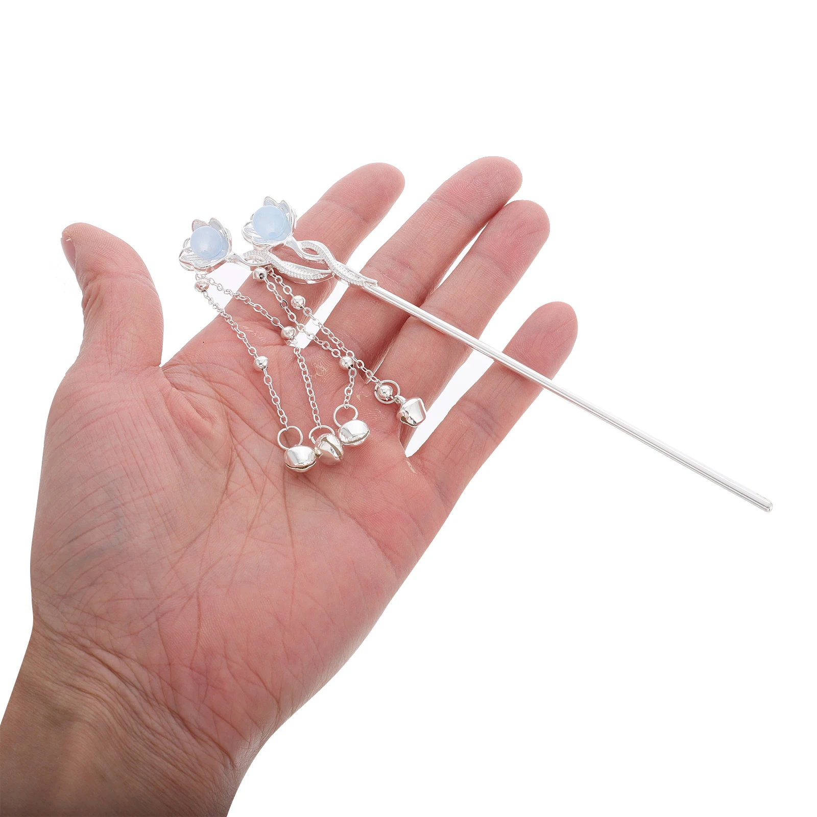 

Chinese Style Hair Stick Long Tassel Traditional Hanfu Hair Accessories Elegant Metal Hairpins for Women Classic Bun Headdress