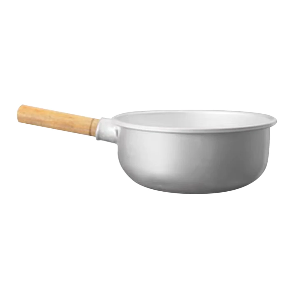 

Aluminum Water Dipper for Kitchen Bath Kitchen Ladle Tub Lightweight Compact Long Handle Wood Bathroom Scoop Plant