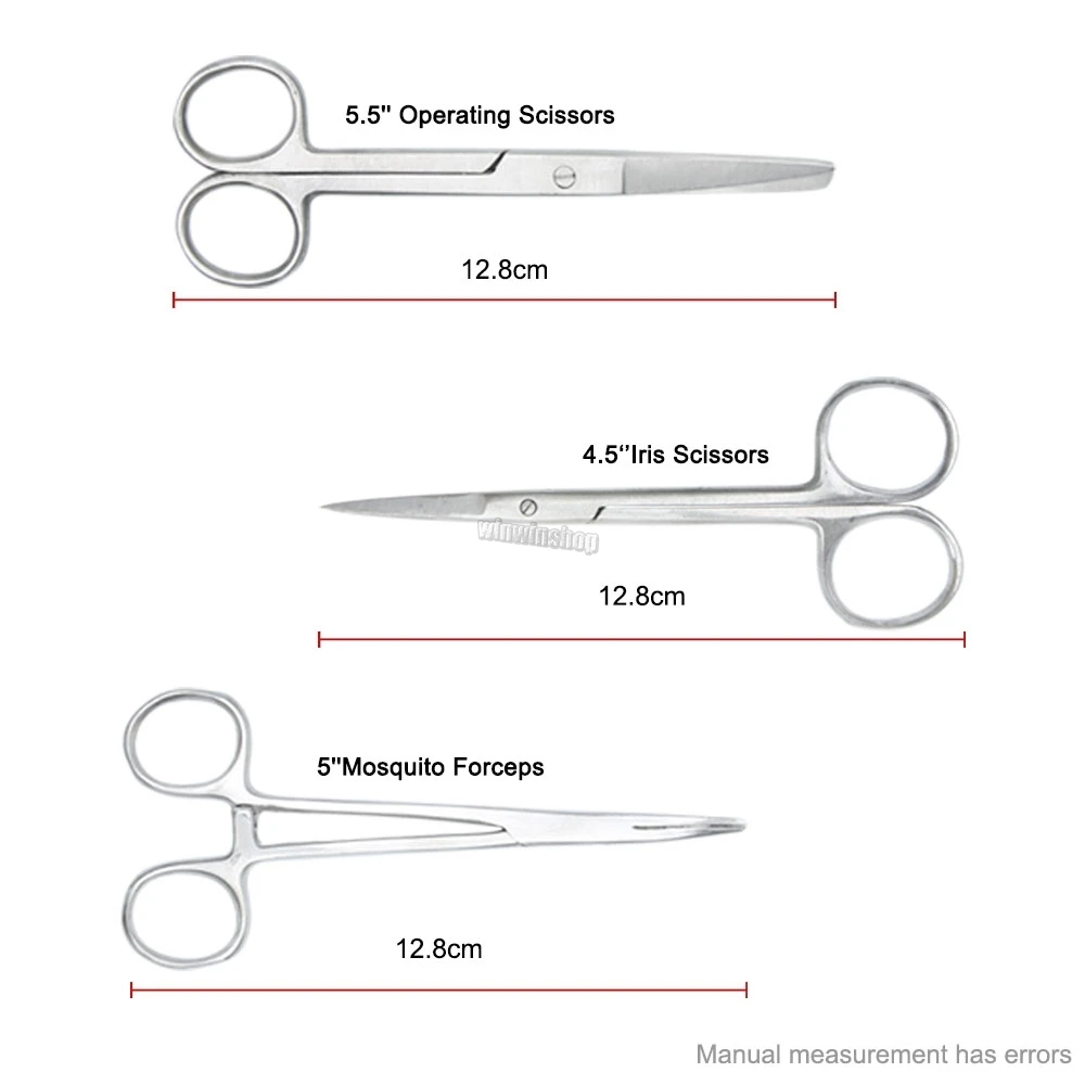 22Pcs/set new Medical Surgical Students Suture Practice Kit with Surgical Training Kit Dissection Instruments Suture Kit