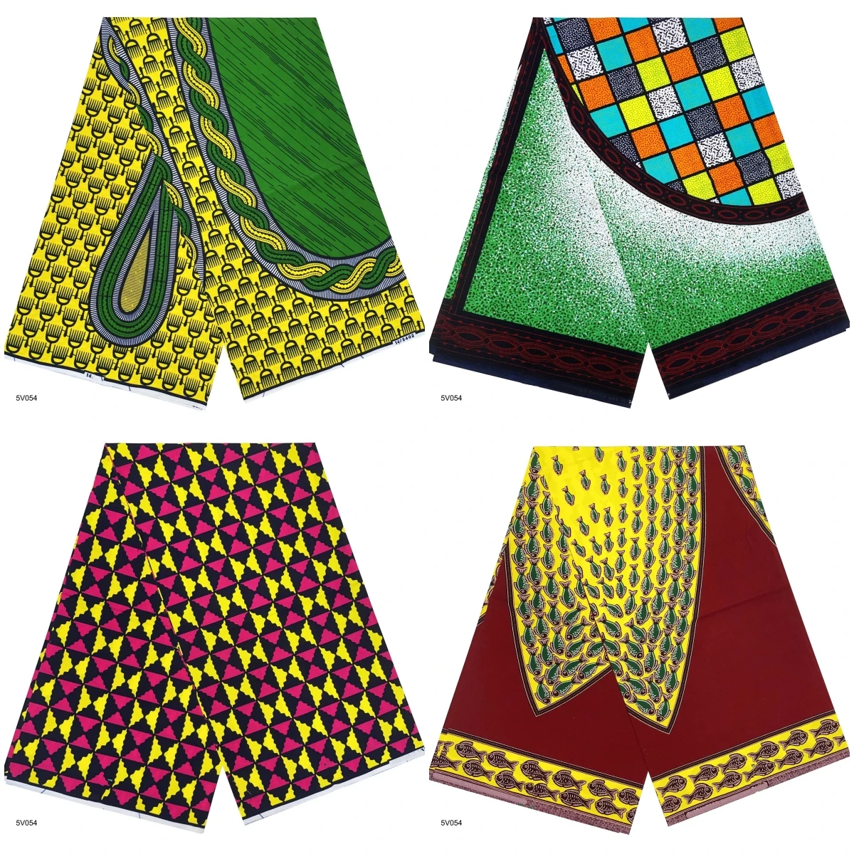 

New African Print Wax Fabric 100% Cotton Soft Real Ankara Pagne Tissu Wax 6yards for Women Party Dress Sewing Diy T5-1217-1