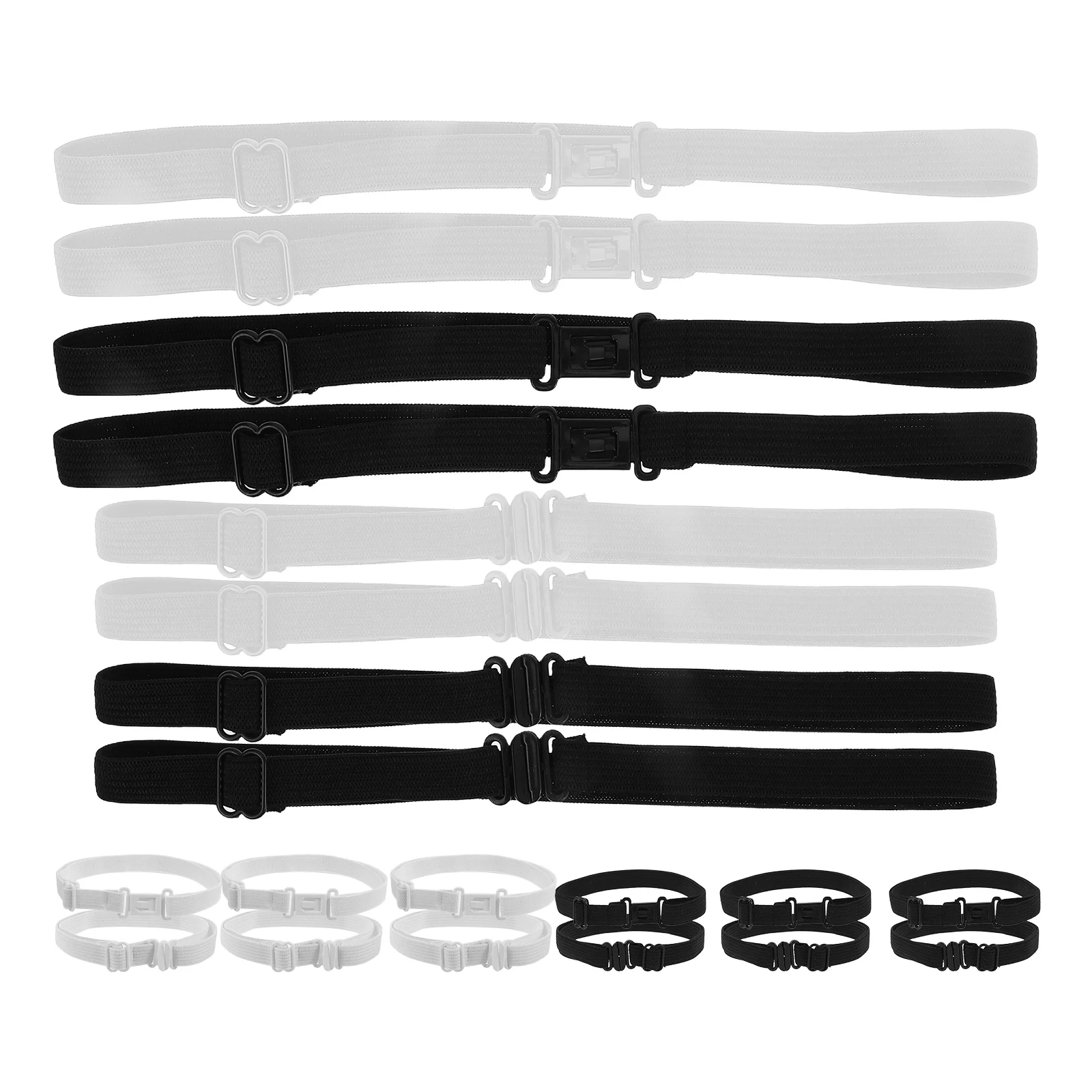 20 Pcs Tie Extensions Adjustable Neckwear Strap Uniform Bow Essentials Clips Polyester Attachments