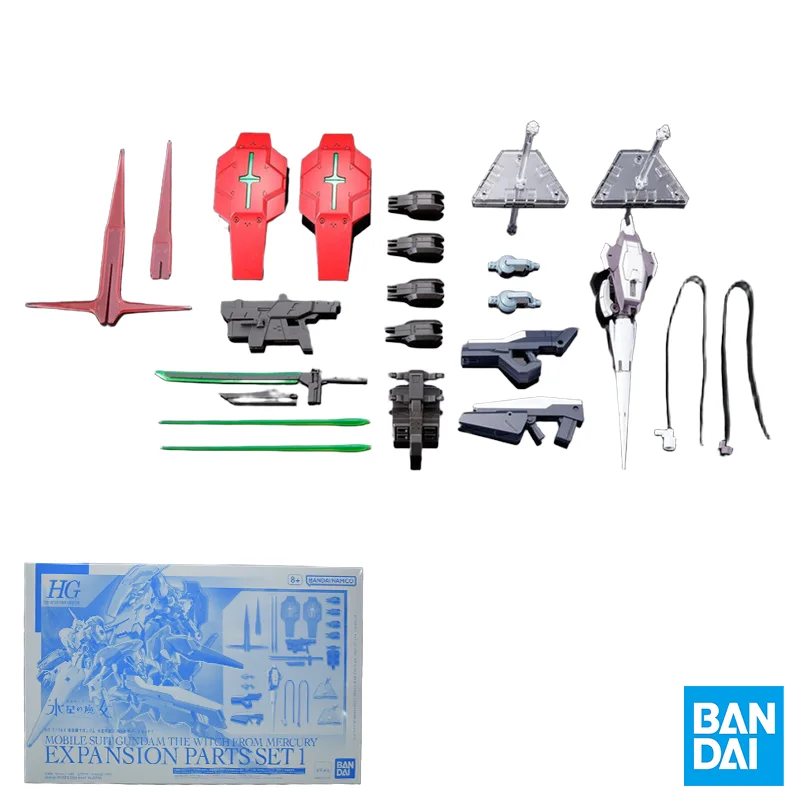 

Bandai Genuine MOBILE SUIT GUNDAM THE WITCH FROM MERCURY EXPANSION PARTS SET1 HG 1/144 Anime Action Figure Assembly Model Toys