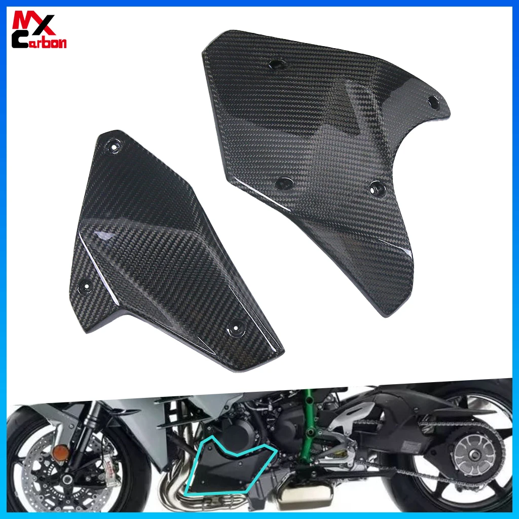 

Motorcycle Lower Side Panels for Kawasaki H2/H2R 2015 2017 2018 2019 2022 2021 2022 2023 Full Carbon Fiber Side Fairing