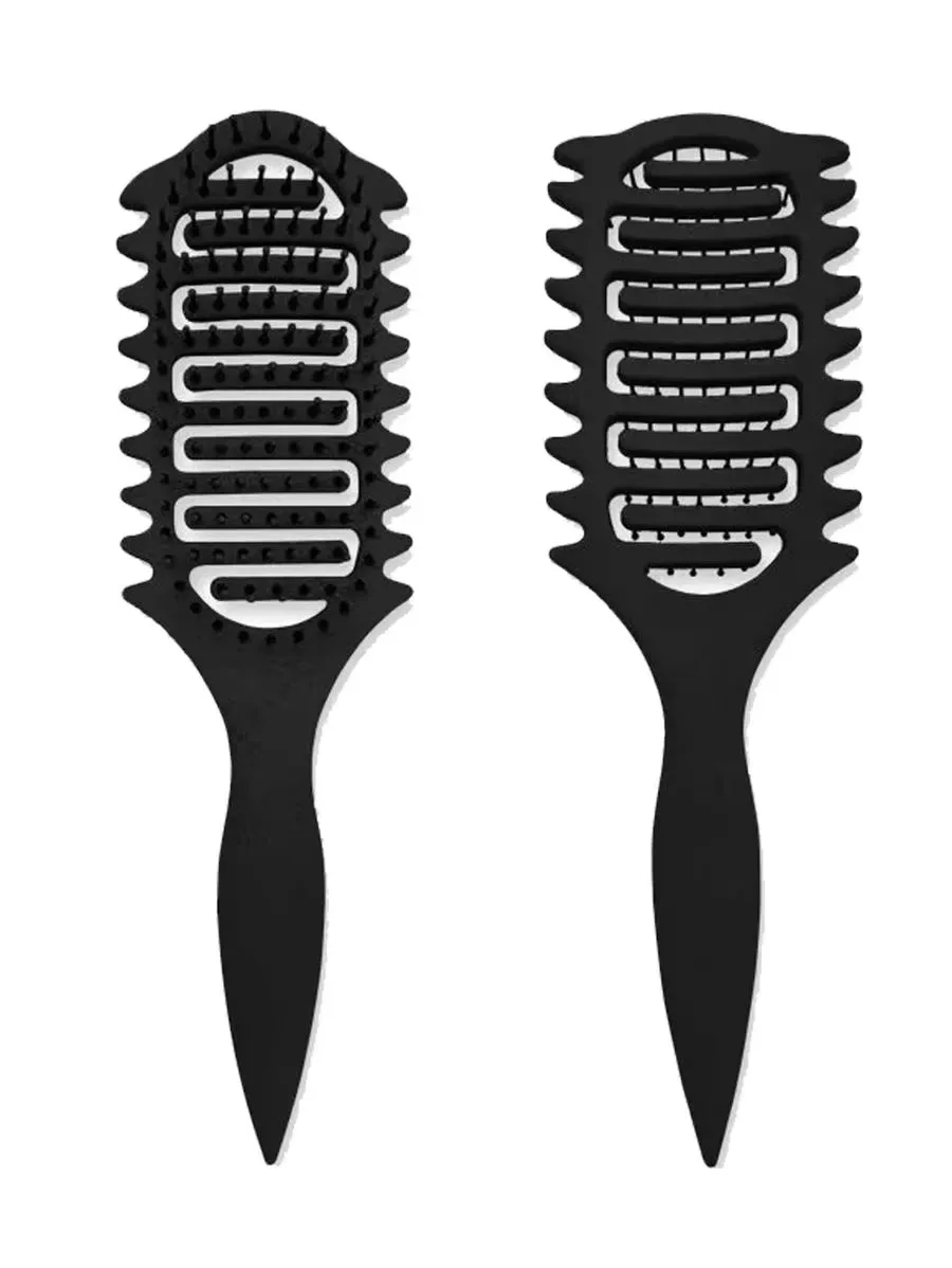 Locken-Definierbürste mit Hohlraumdesign, Entwirrbürste für nasses, lockiges Haar, Formgebende Lockenbürste, Friseurwerkzeug – Detail 11