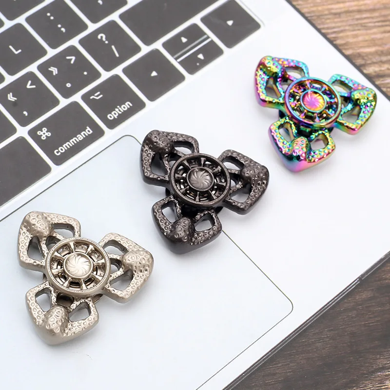 EDC Fidget Spinner Mini Vlinder Vingertop Gyro Fidget Speelgoed Stressverlichting Volwassen Magnetisch Metalen Speelgoed Verlicht angst en stress