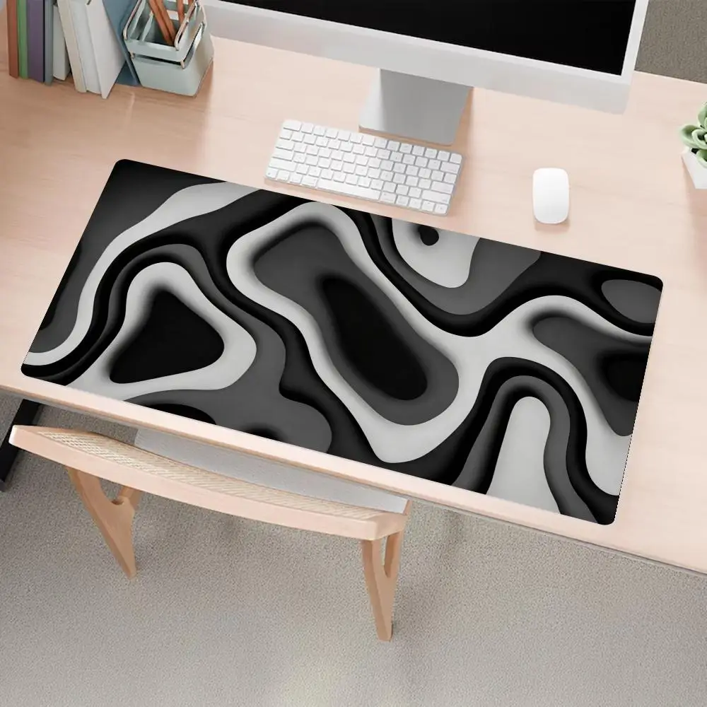 Modern Abstract Fluid Wave Texture Mousepad Speed Office Gaming Mats Mouse Carpet Mouse Mat Desk Pad Computer Desk Decorating