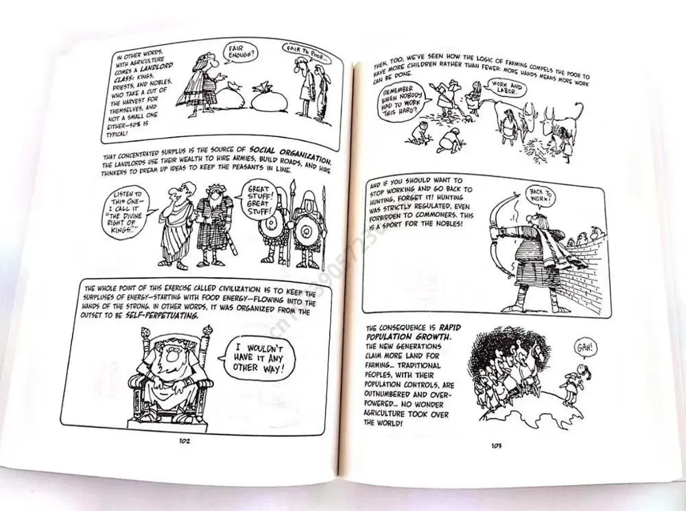 Guide de dessin animé pour l'éducation précoce, aide l'enfant à être lecteur, bandes dessinées scientifiques drôles, livre d'histoire en anglais, 7 nettoyages, statistiques et chimie