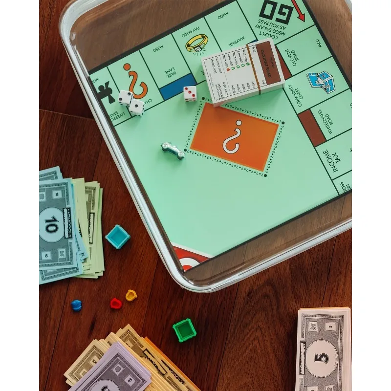 1pc Large Clear Hard Shell Storage Box with Zipper Closure - Durable Plastic Board Game Organizer, Suitable for Games, Puzzles view 4